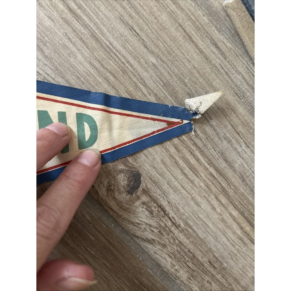Vintage Oland Sweden Norway Pennant Flags Souvenir 12